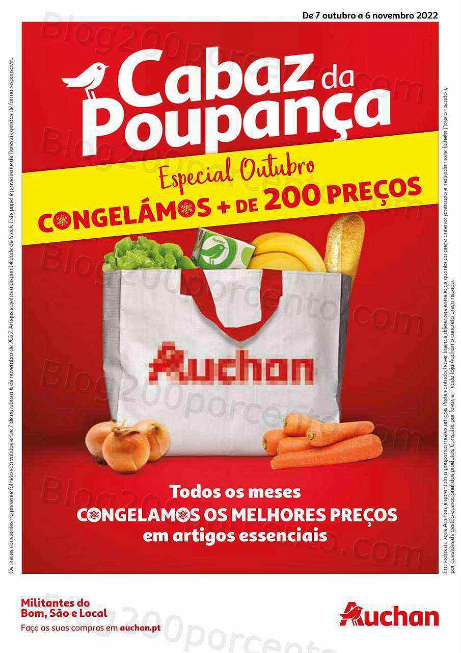 Antevisão Folheto AUCHAN Cabaz Poupança Promoções até 6 novembro