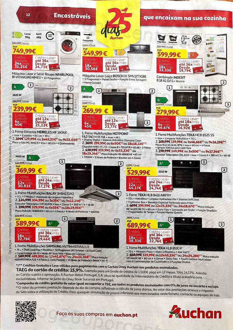 Antevisão Folheto AUCHAN Tecnologia Promoções de 7 outubro a 2 novembro