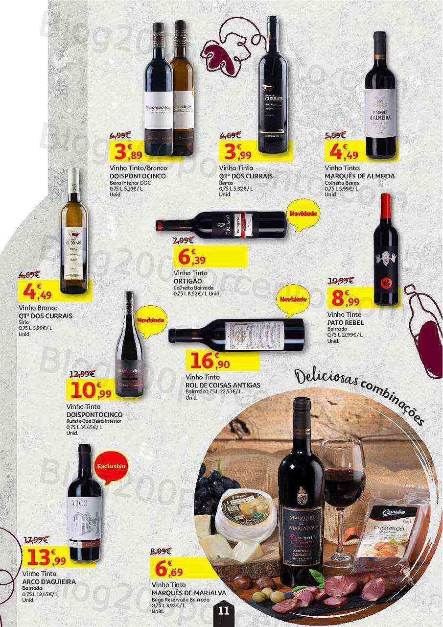 Antevisão Folheto AUCHAN Feira de Queijos, Enchidos e Vinhos Promoções até 6 outubro