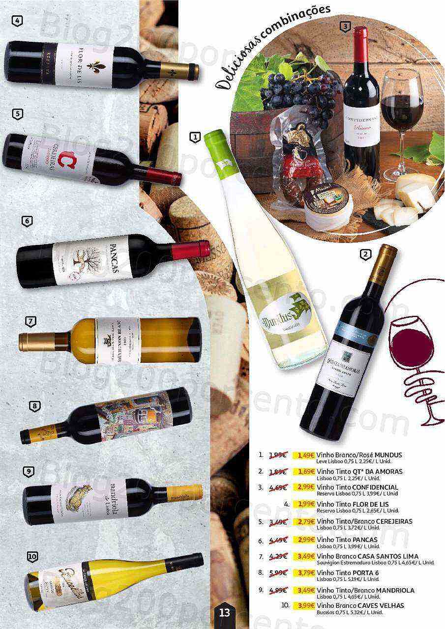 Antevisão Folheto AUCHAN Feira de Queijos, Enchidos e Vinhos Promoções até 6 outubro