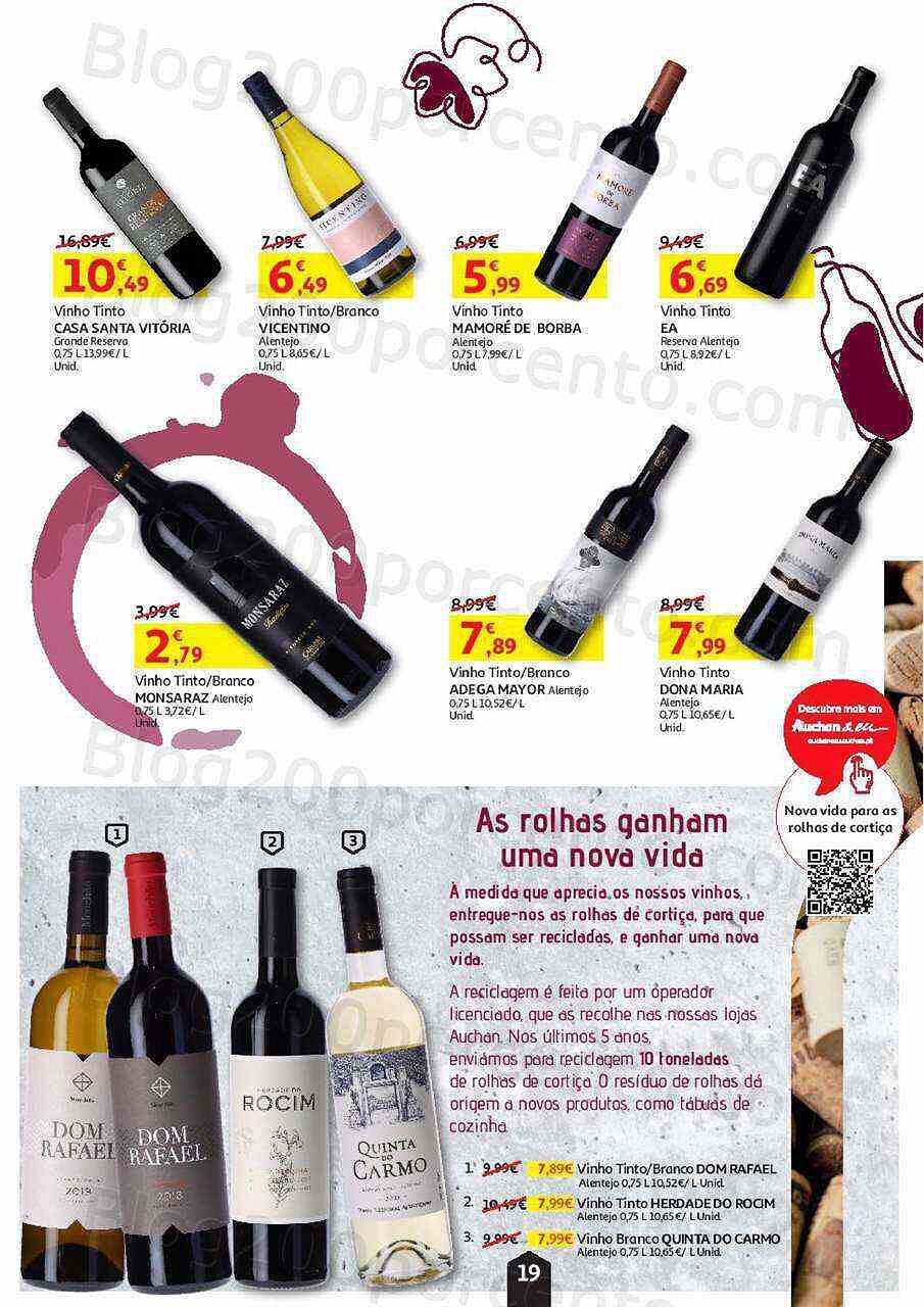 Antevisão Folheto AUCHAN Feira de Queijos, Enchidos e Vinhos Promoções até 6 outubro
