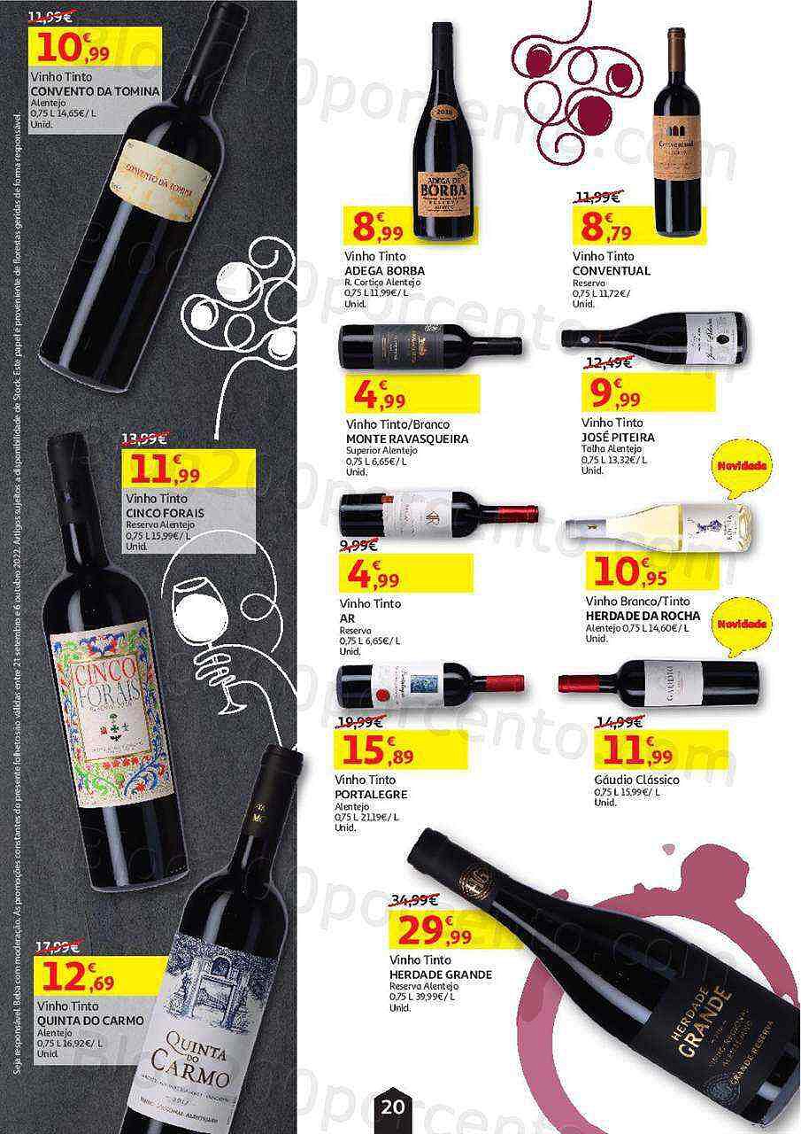Antevisão Folheto AUCHAN Feira de Queijos, Enchidos e Vinhos Promoções até 6 outubro