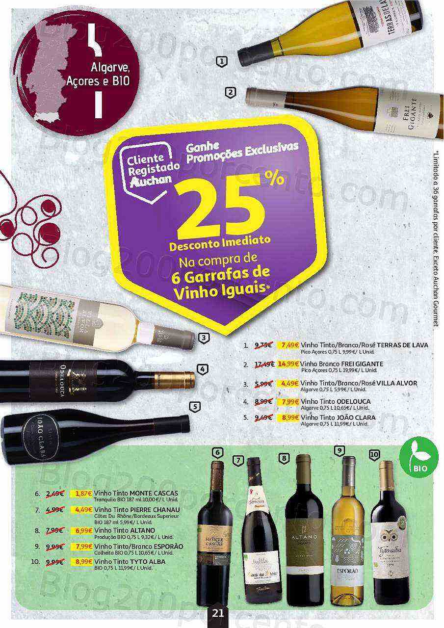 Antevisão Folheto AUCHAN Feira de Queijos, Enchidos e Vinhos Promoções até 6 outubro