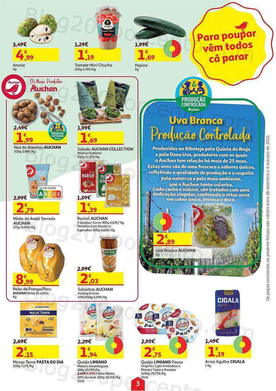Antevisão Folheto AUCHAN Promoções de 28 setembro a 4 outubro