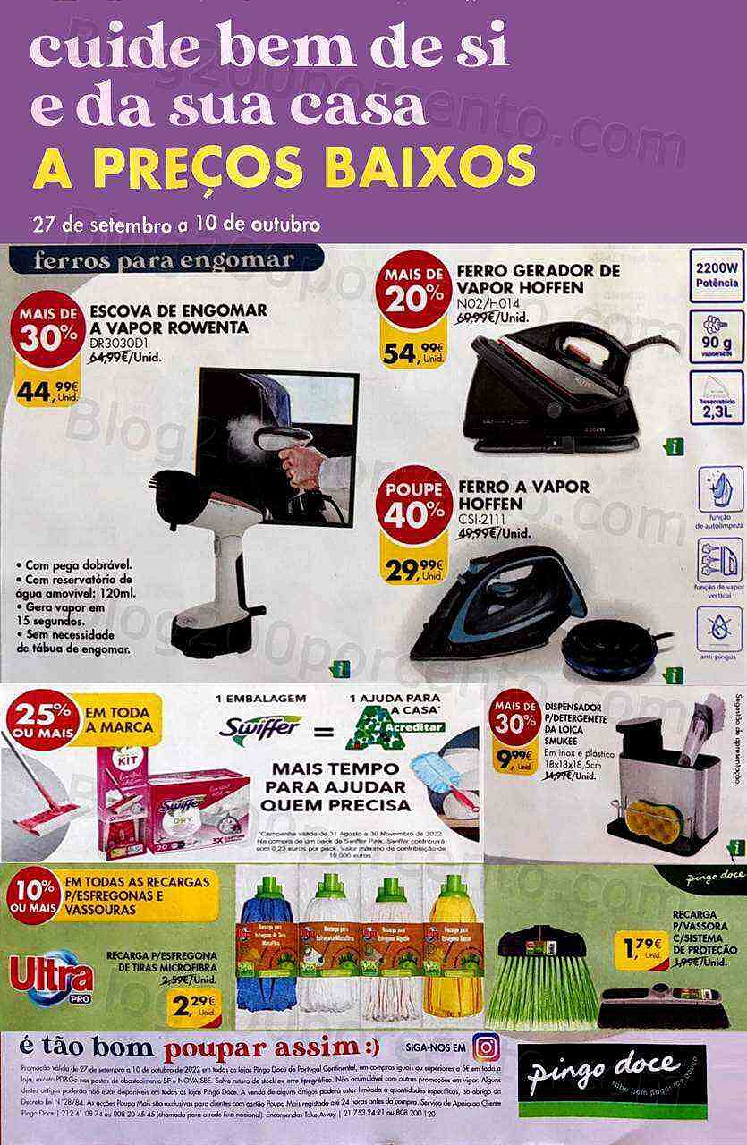 Antevisão Folheto PINGO DOCE Bazar Extra Promoções de 27 setembro a 10 outubro