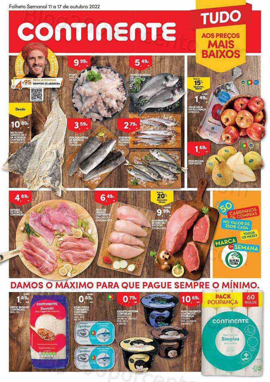 Antevisão Folheto CONTINENTE Bom Dia Promoções de 11 a 17 outubro