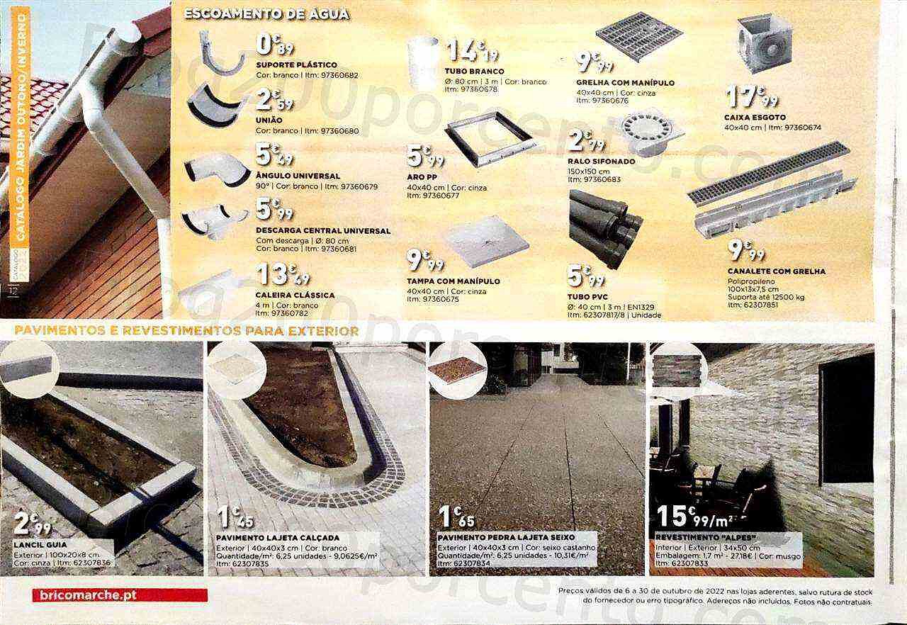 Antevisão Folheto BRICOMARCHÉ Promoções de 6 a 30 outubro