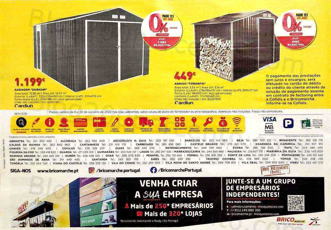 Antevisão Folheto BRICOMARCHÉ Promoções de 6 a 30 outubro