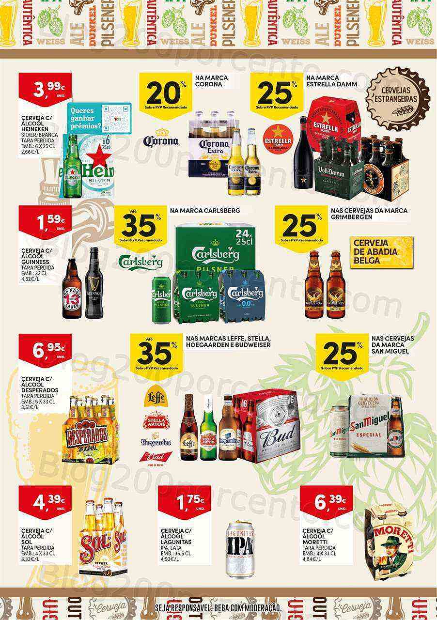 Antevisão Folheto CONTINENTE Especial Cervejas Promoções de 27 setembro a 23 outubro