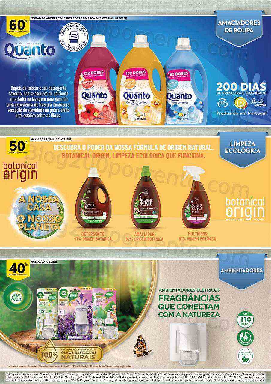 Antevisão Folheto CONTINENTE Especial Limpeza Promoções de 11 a 17 outubro