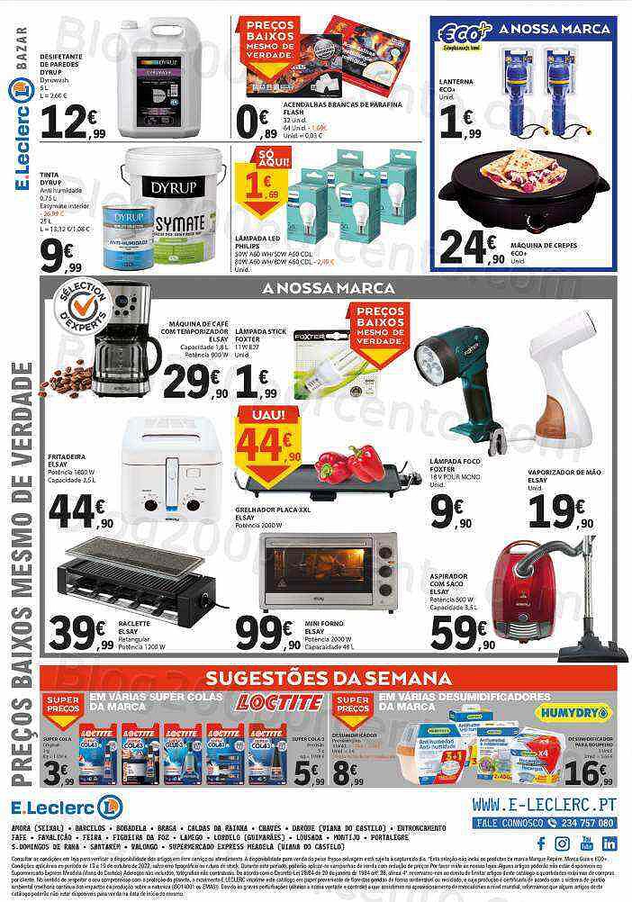 Antevisão Folheto E-LECLERC Promoções de 13 a 19 outubro