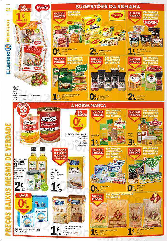 Antevisão Folheto E-LECLERC Promoções de 6 a 12 outubro