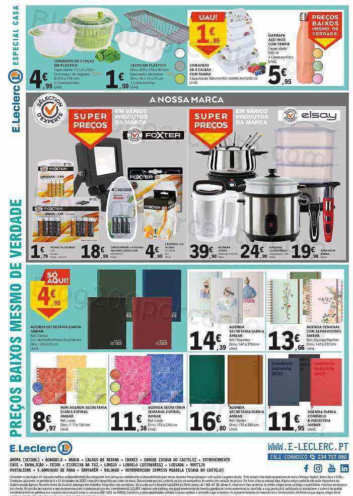 Antevisão Folheto E-LECLERC Promoções de 6 a 12 outubro