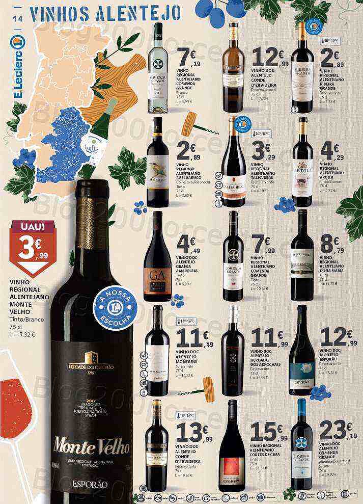 Antevisão Folheto E-LECLERC Queijos, Enchidos e Vinhos Promoções de 27 setembro a 16 outubro