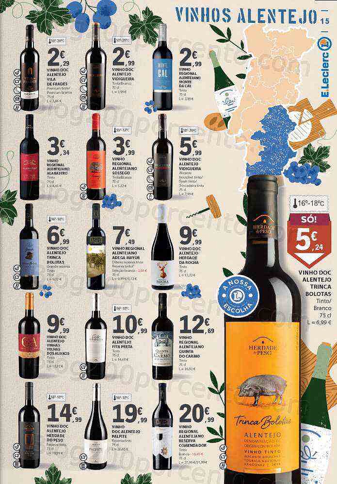 Antevisão Folheto E-LECLERC Queijos, Enchidos e Vinhos Promoções de 27 setembro a 16 outubro