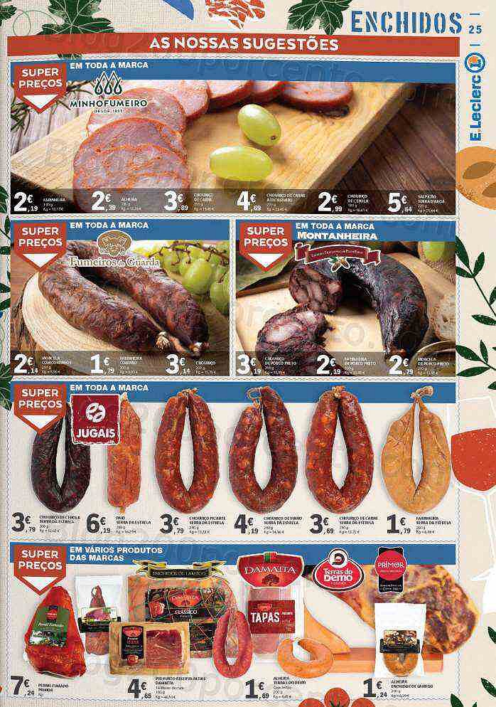 Antevisão Folheto E-LECLERC Queijos, Enchidos e Vinhos Promoções de 27 setembro a 16 outubro
