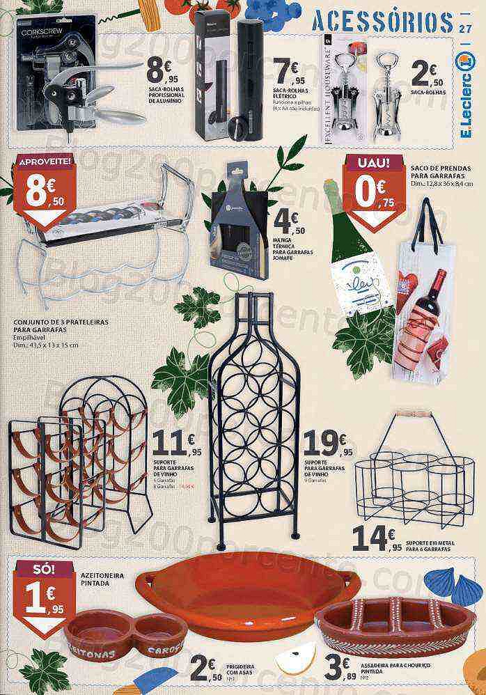 Antevisão Folheto E-LECLERC Queijos, Enchidos e Vinhos Promoções de 27 setembro a 16 outubro