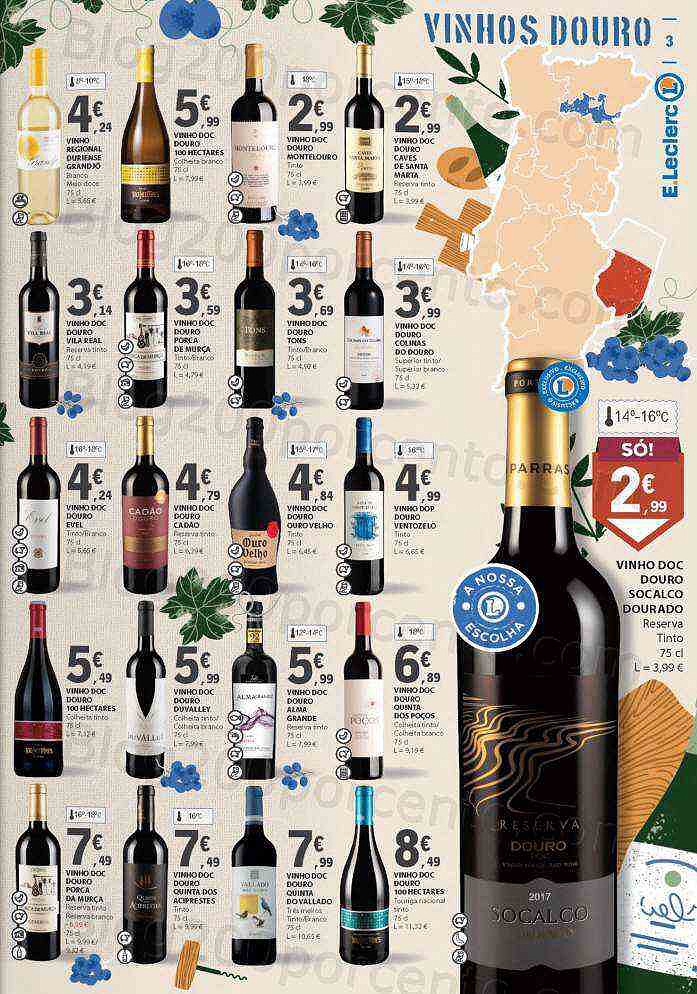 Antevisão Folheto E-LECLERC Queijos, Enchidos e Vinhos Promoções de 27 setembro a 16 outubro