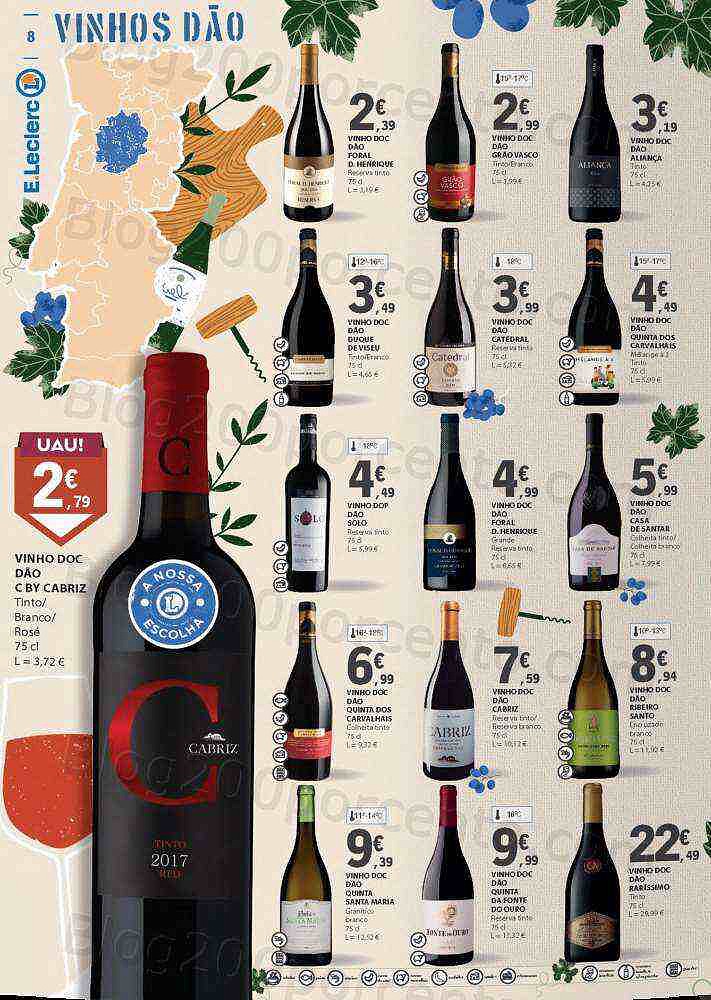 Antevisão Folheto E-LECLERC Queijos, Enchidos e Vinhos Promoções de 27 setembro a 16 outubro