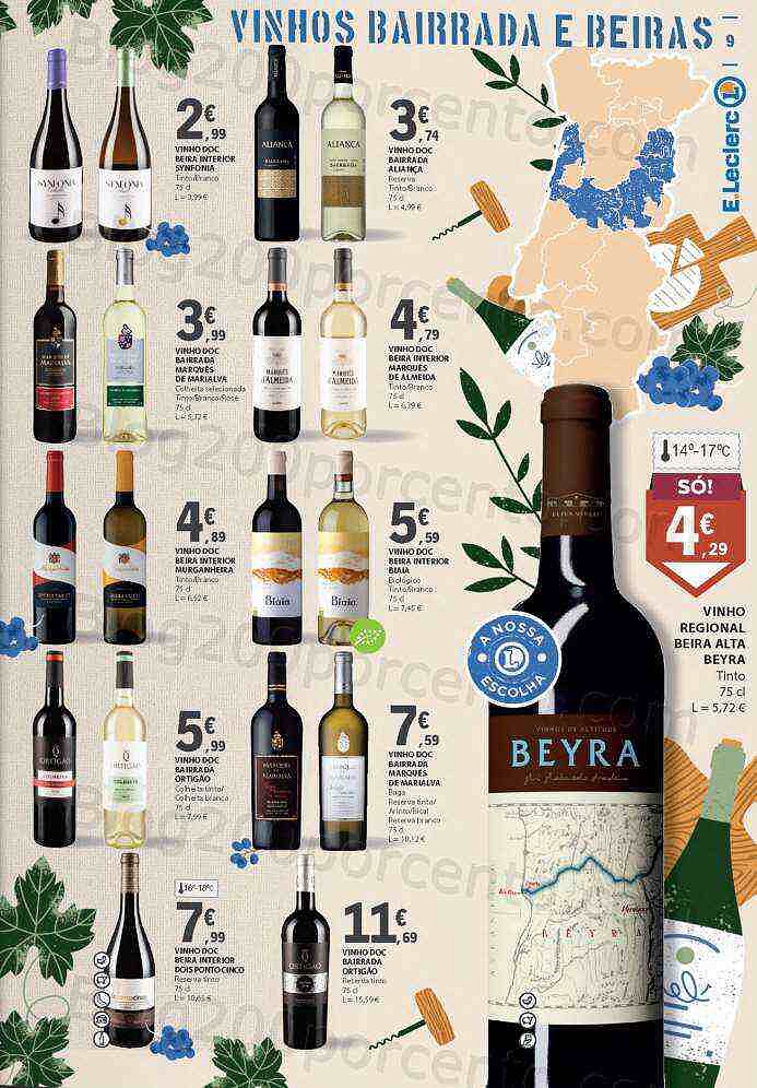 Antevisão Folheto E-LECLERC Queijos, Enchidos e Vinhos Promoções de 27 setembro a 16 outubro