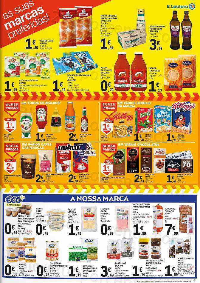 Antevisão Folheto E-LECLERC Promoções Fim de Semana - 14 a 16 outubro