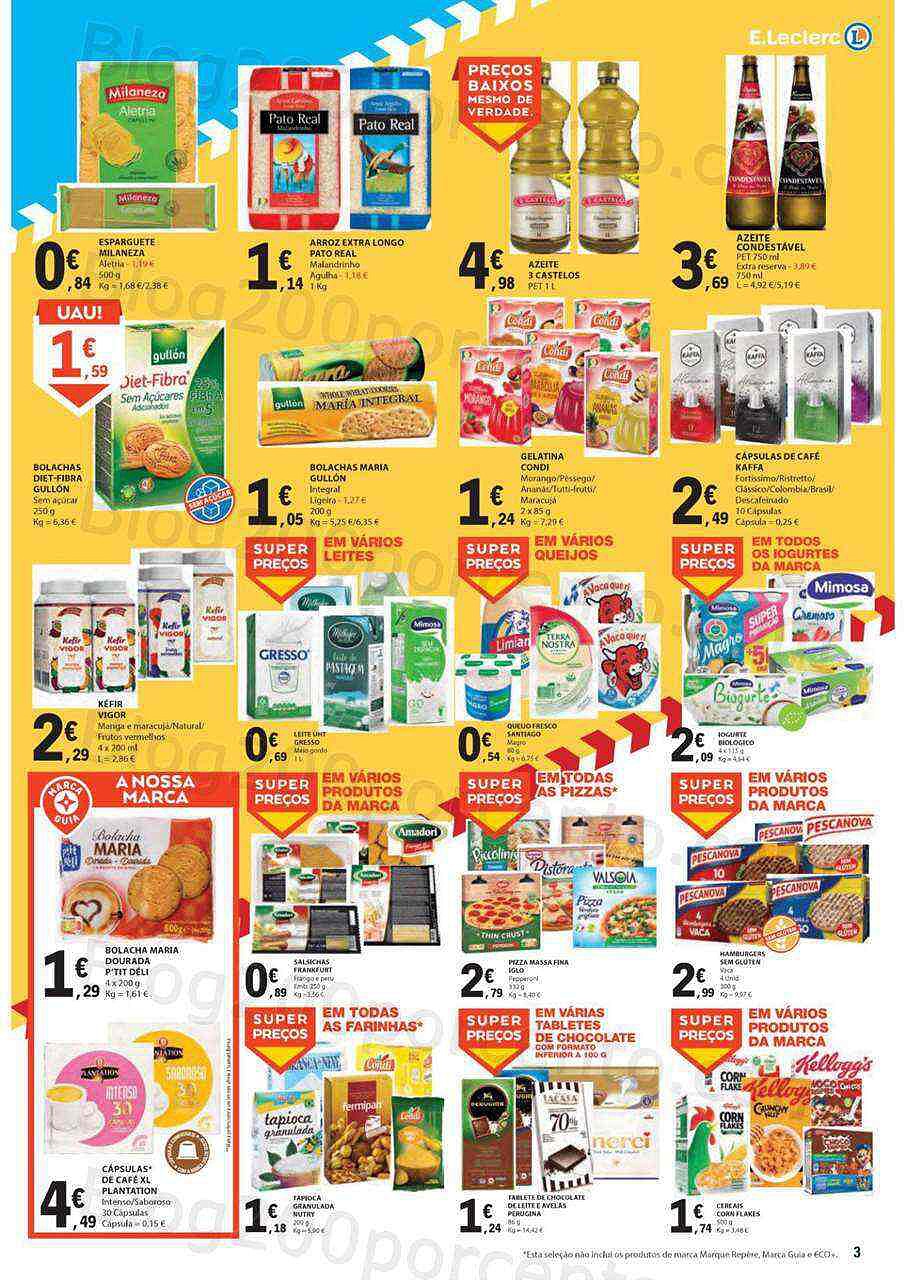 Antevisão Folheto E-LECLERC Promoções Fim de Semana - 30 setembro a 2 outubro