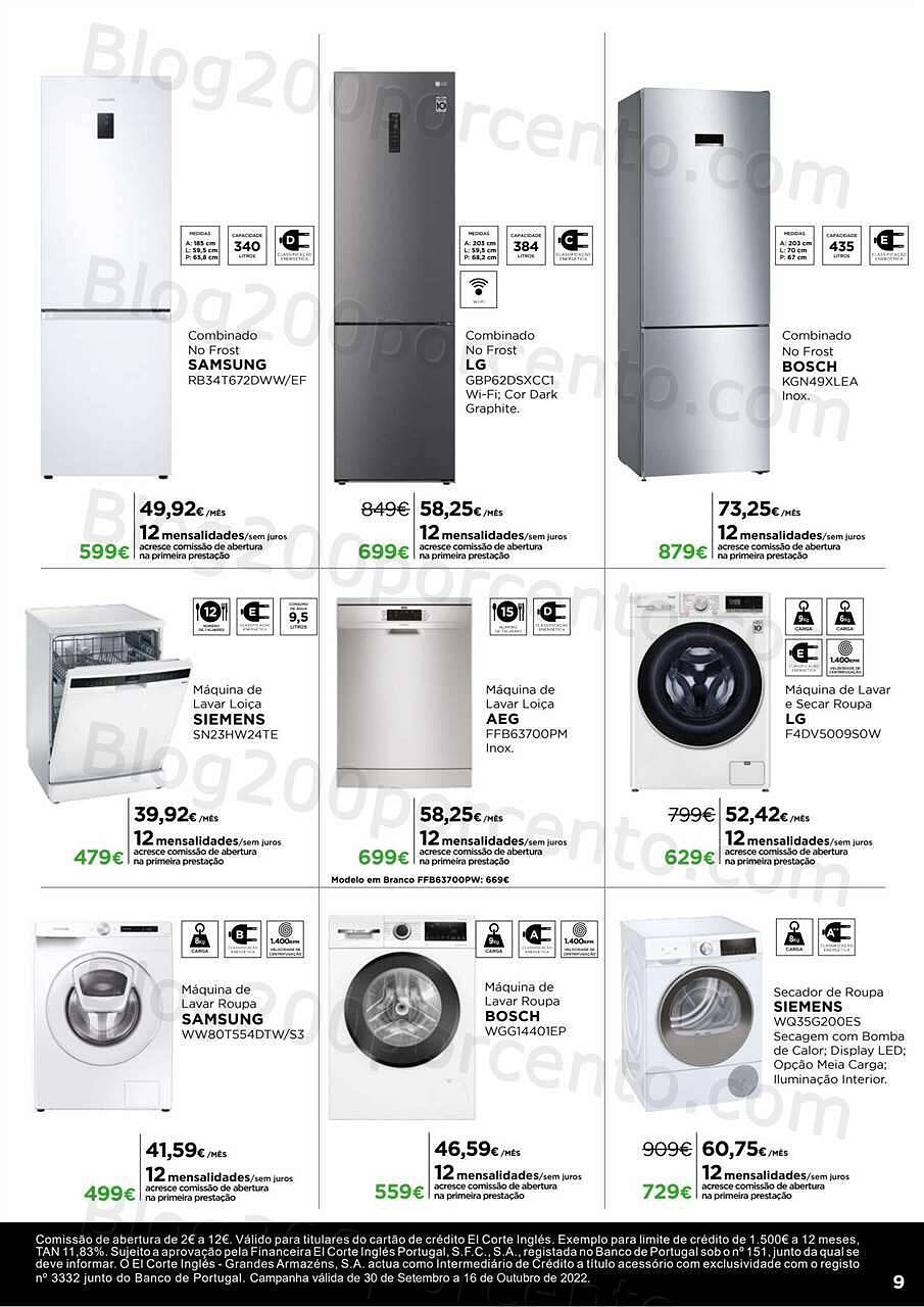 Antevisão Folheto EL CORTE INGLÉS Tecnologia Promoções de 30 setembro a 16 outubro