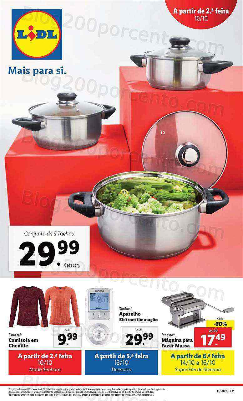 Antevisão Folheto LIDL Bazar Promoções de 10 a 16 outubro