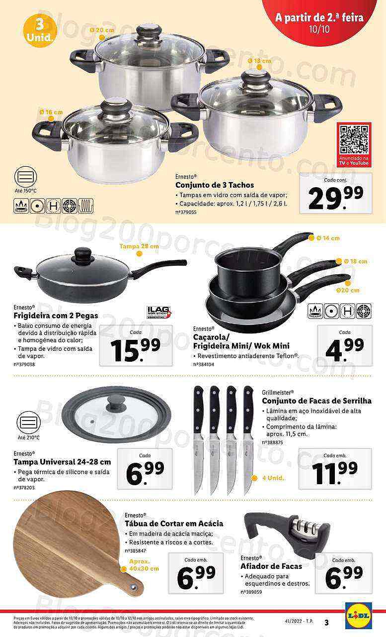 Antevisão Folheto LIDL Bazar Promoções de 10 a 16 outubro