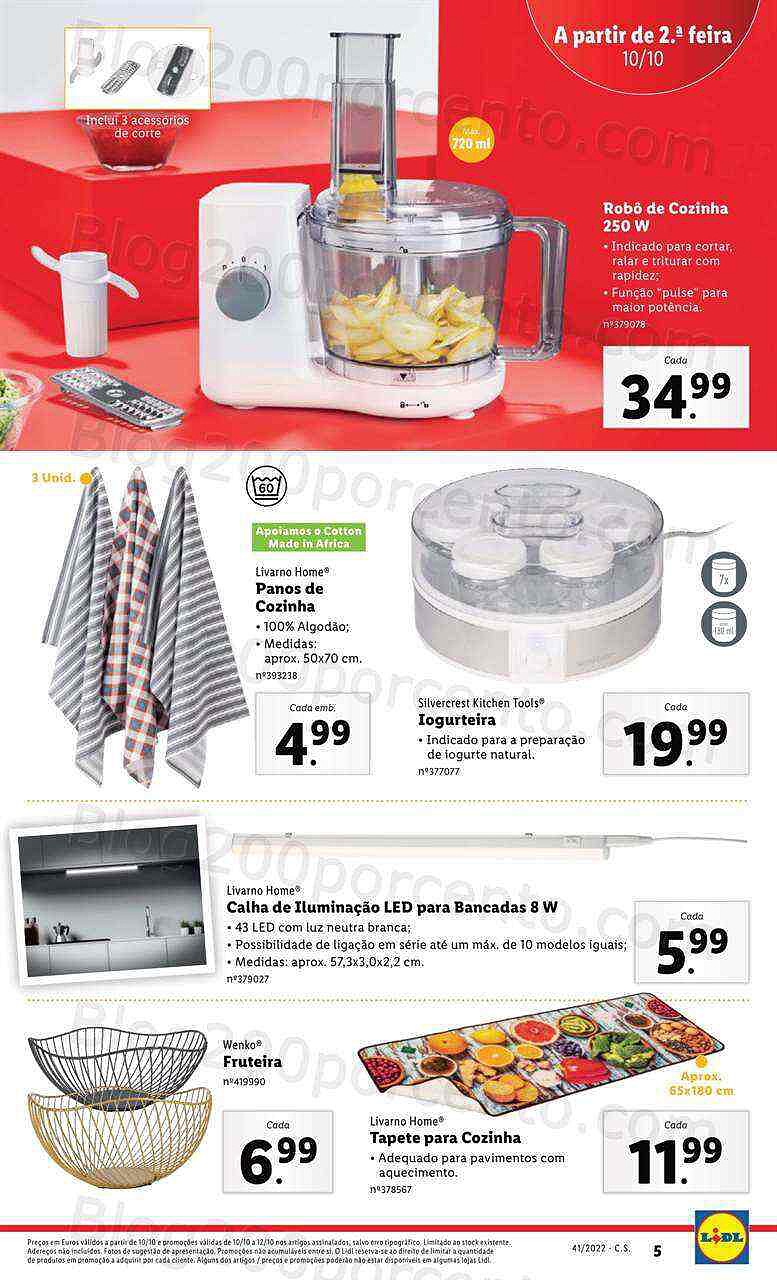 Antevisão Folheto LIDL Bazar Promoções de 10 a 16 outubro