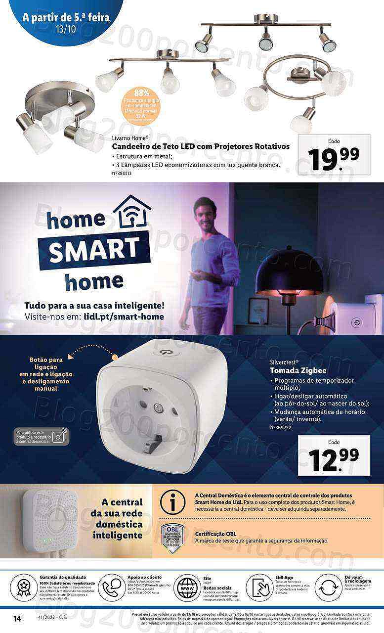 Antevisão Folheto LIDL Bazar Promoções de 10 a 16 outubro