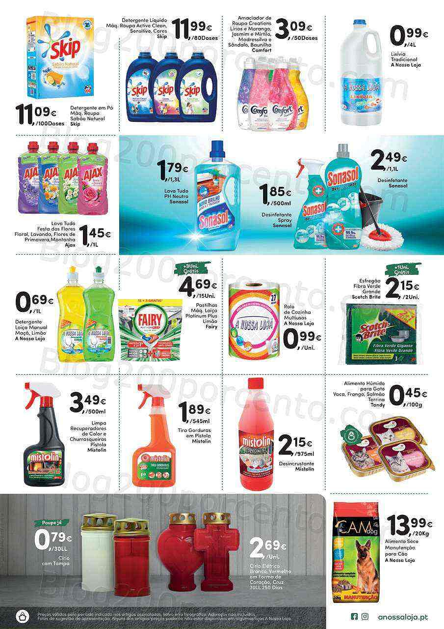 Antevisão Folheto A NOSSA LOJA Promoções de 1 a 16 outubro