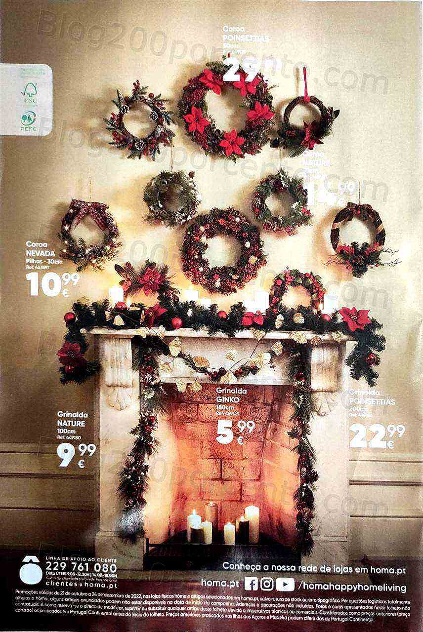 Antevisão Folheto HÔMA Natal Promoções de 21 outubro a 24 dezembro