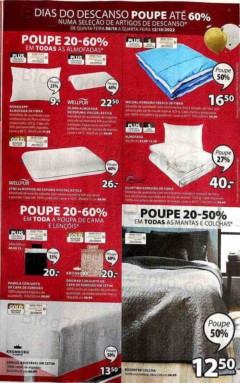 Antevisão Folheto JYSK Promoções de 6 a 19 outubro