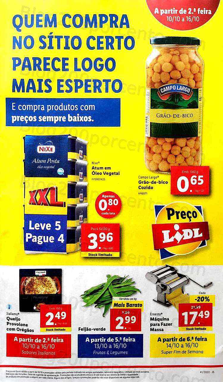 Antevisão Folheto LIDL Promoções de 10 a 16 outubro