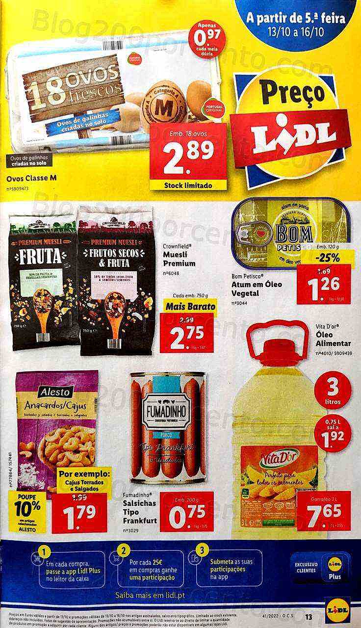 Antevisão Folheto LIDL Promoções de 10 a 16 outubro