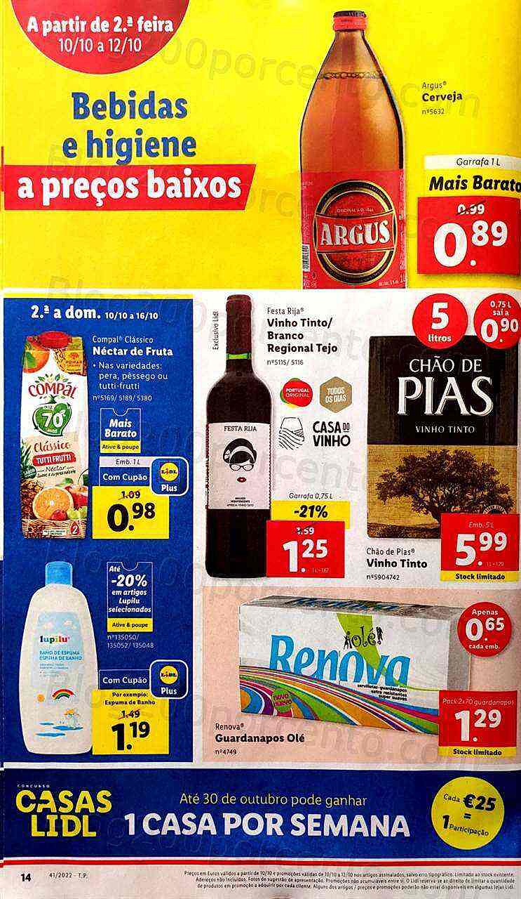 Antevisão Folheto LIDL Promoções de 10 a 16 outubro
