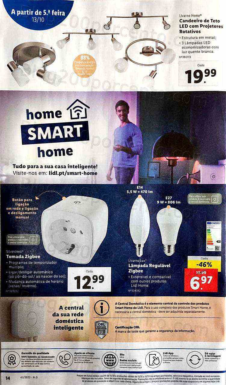 Antevisão Folheto LIDL Bazar Promoções a partir de 13 outubro