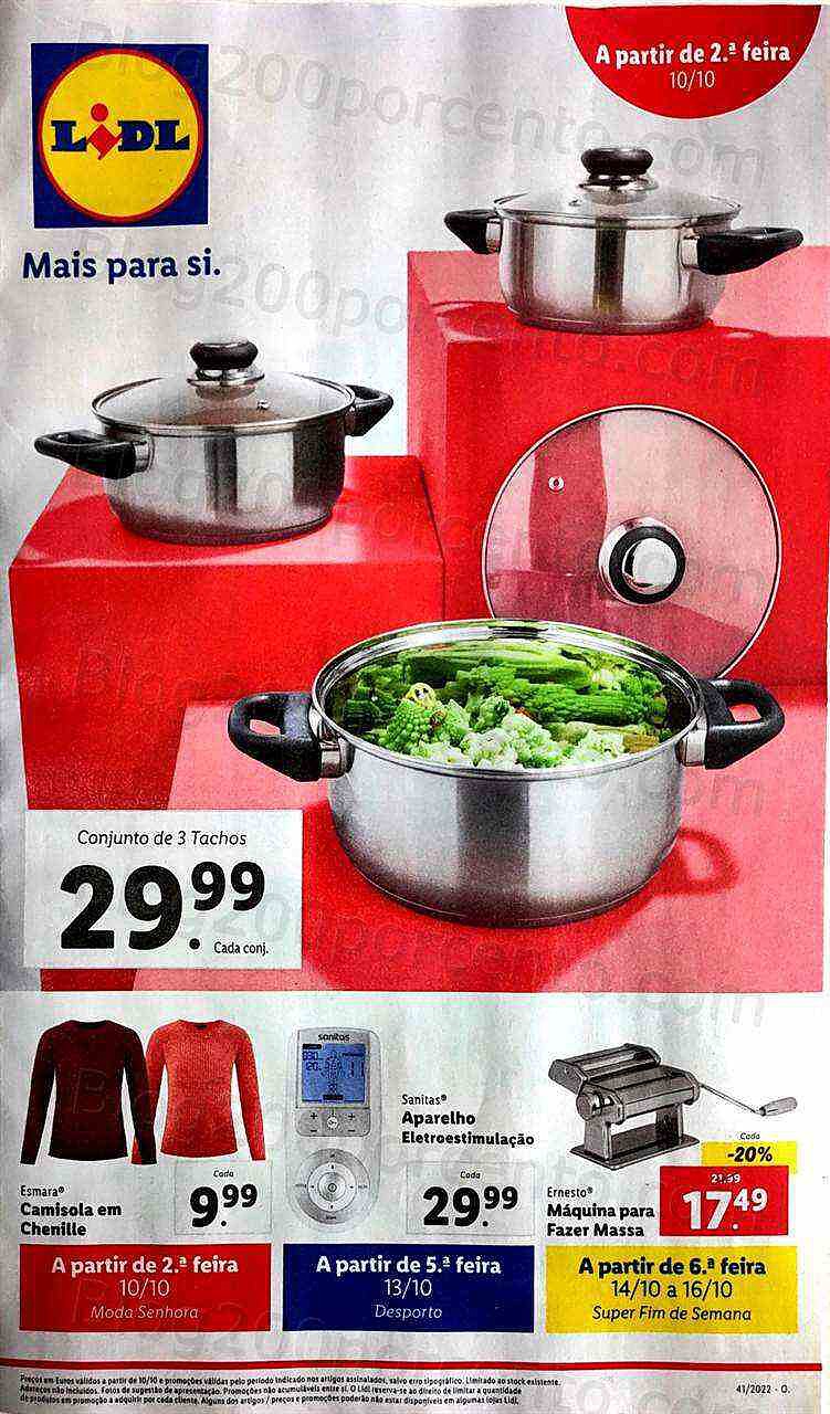 Antevisão Folheto LIDL Bazar Promoções de 10 a 16 outubro