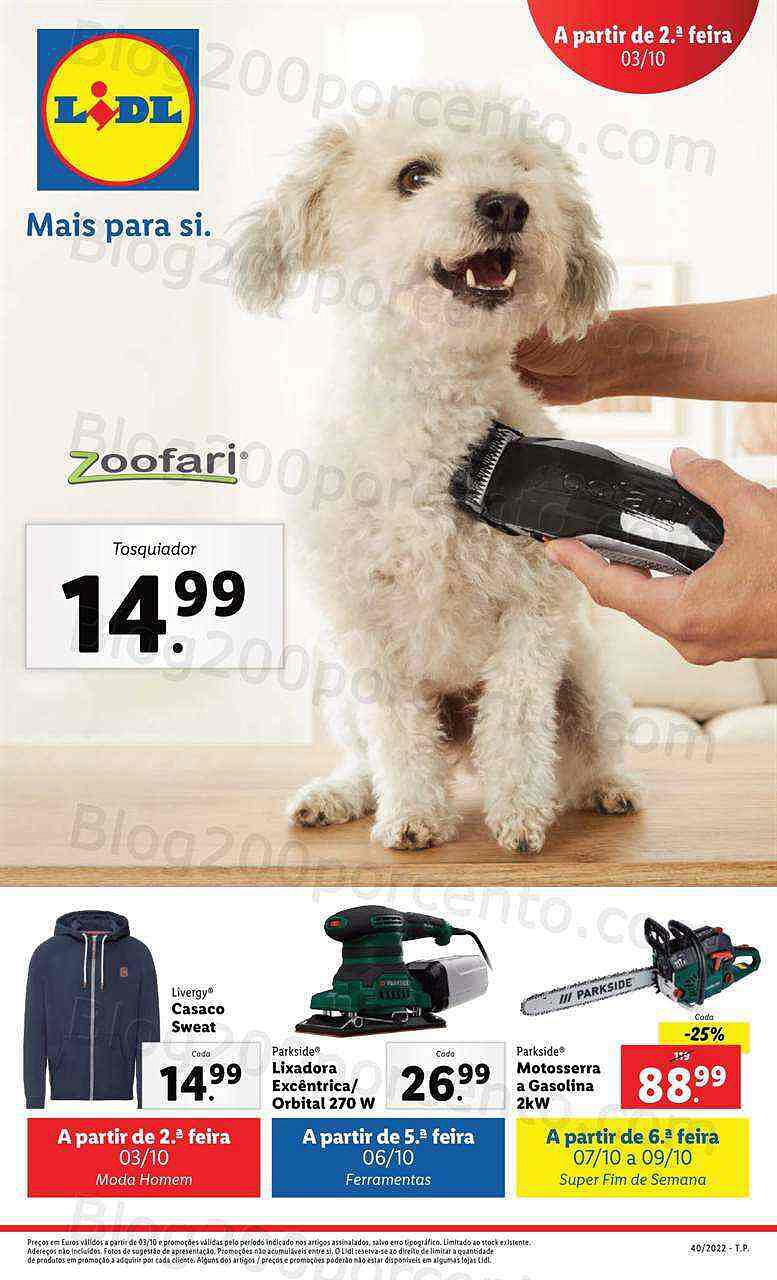 Antevisão Folheto LIDL Bazar Promoções a partir de 3 outubro
