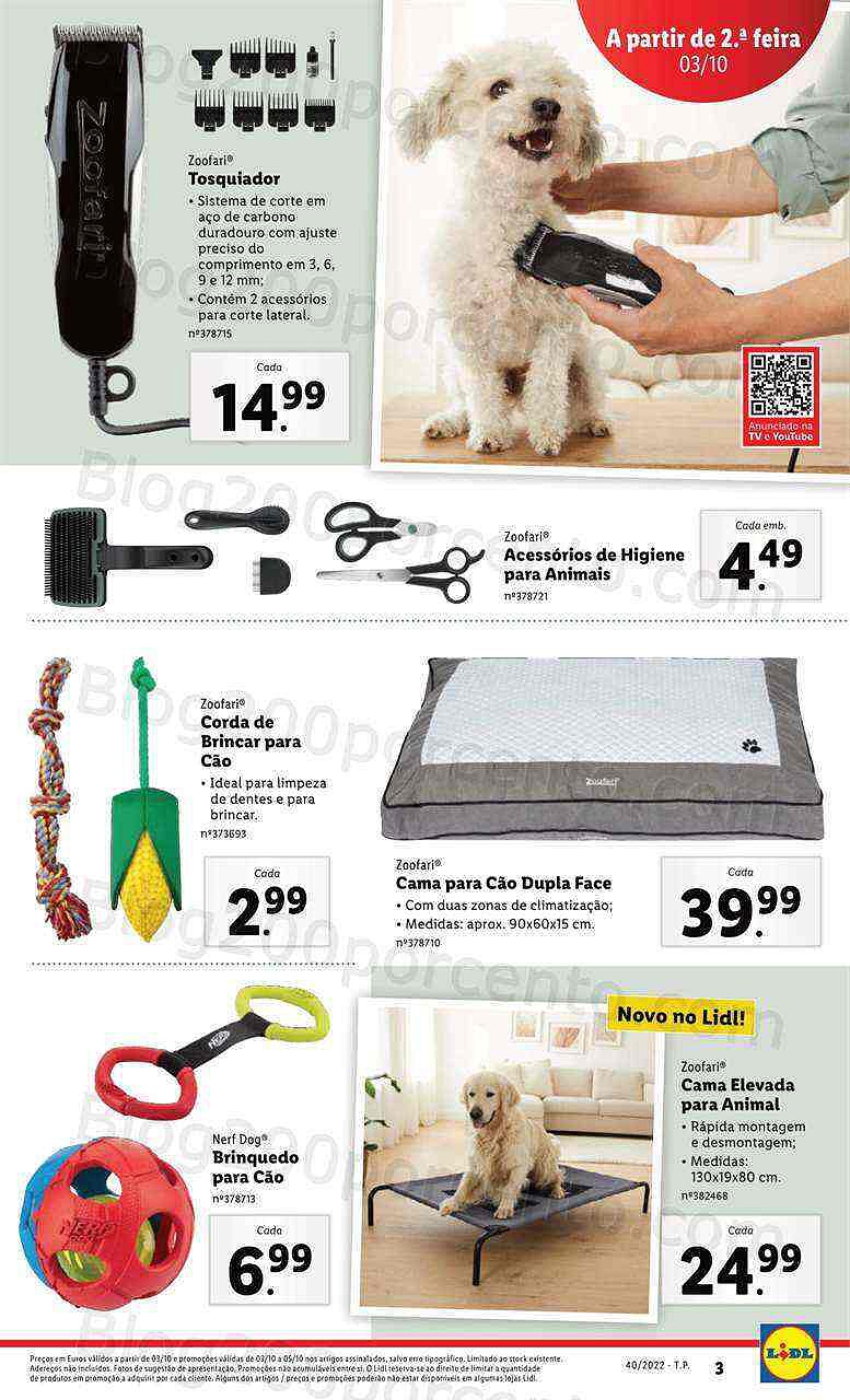 Antevisão Folheto LIDL Bazar Promoções a partir de 3 outubro