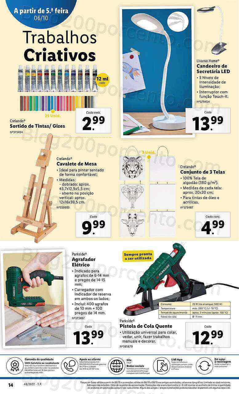 Antevisão Folheto LIDL Bazar Promoções a partir de 6 outubro