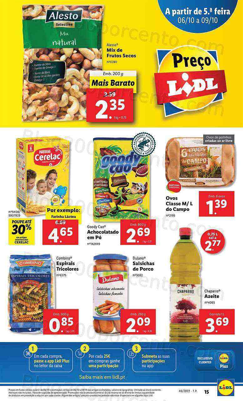 Antevisão Folheto LIDL Promoções de 3 a 9 outubro