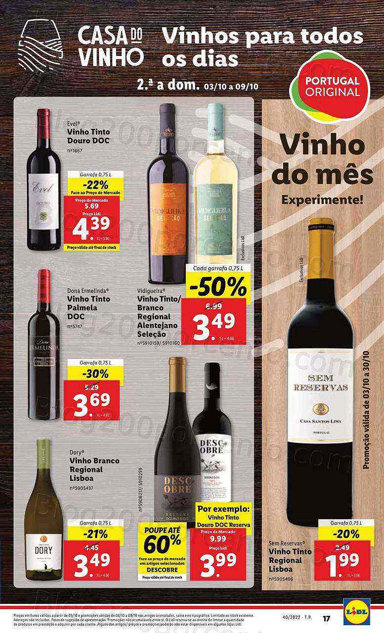 Antevisão Folheto LIDL Promoções de 3 a 9 outubro