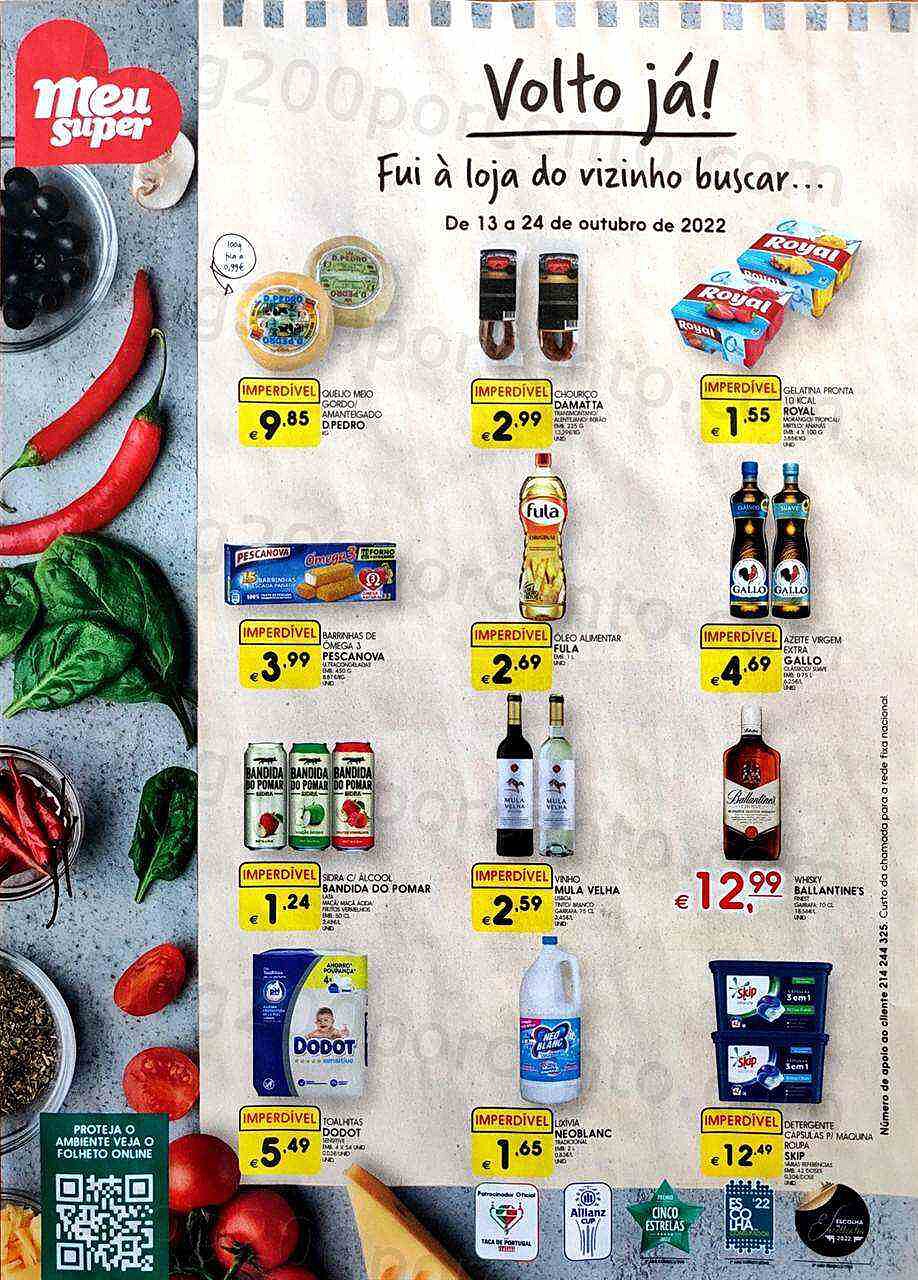 Antevisão Folheto MEU SUPER Promoções de 13 a 24 outubro