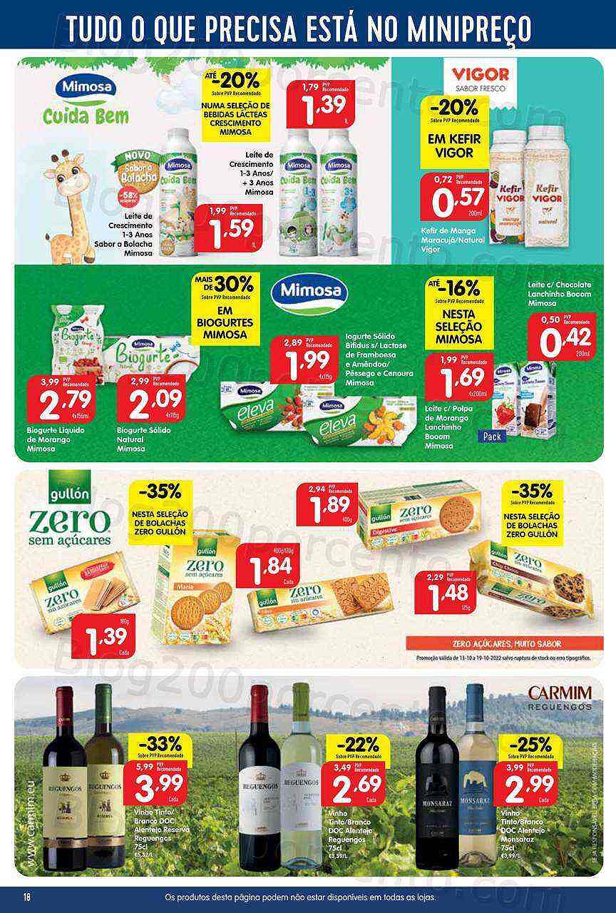 Antevisão Folheto MINIPREÇO Promoções de 13 a 19 outubro