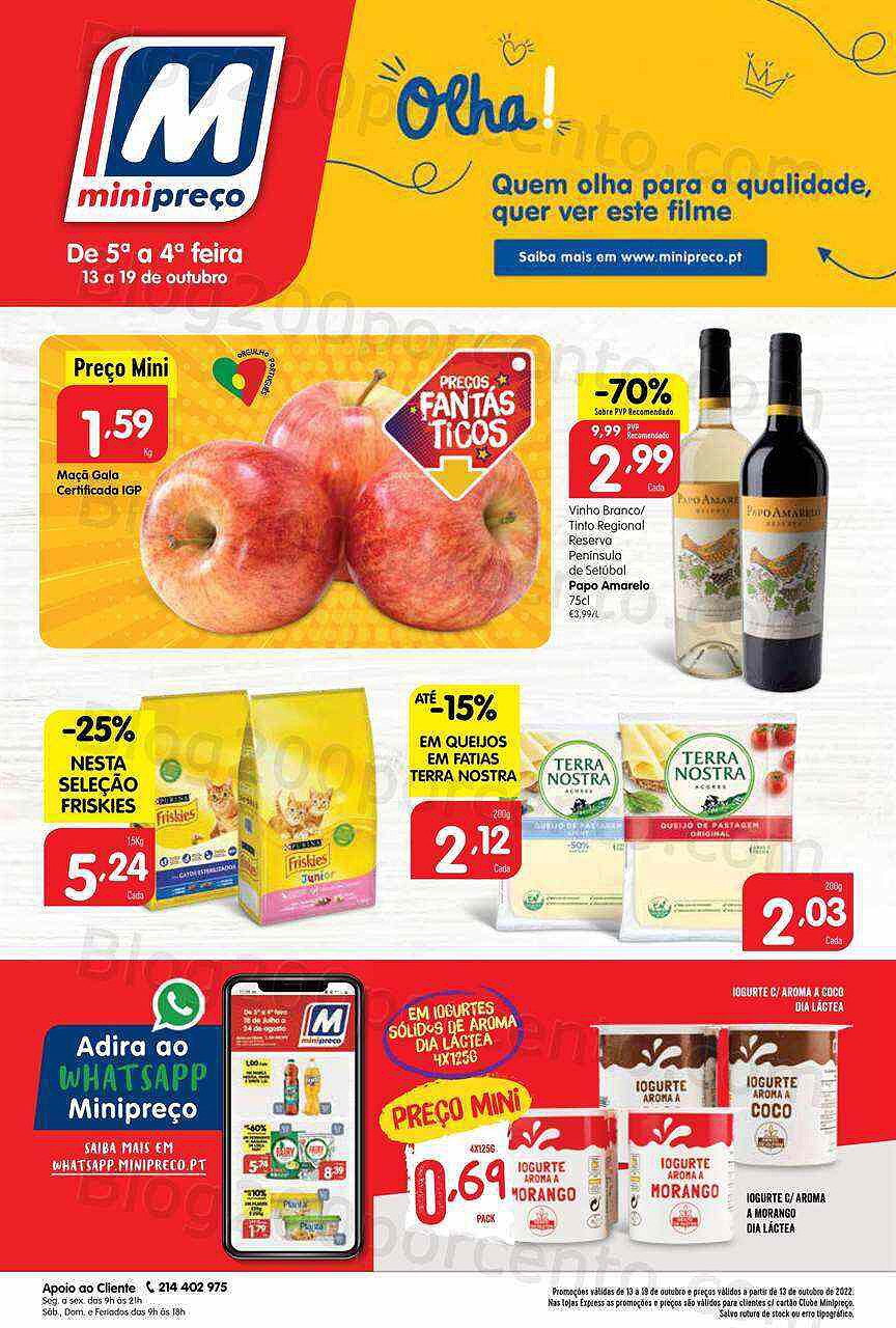 Antevisão Folheto MINIPREÇO Promoções de 13 a 19 outubro