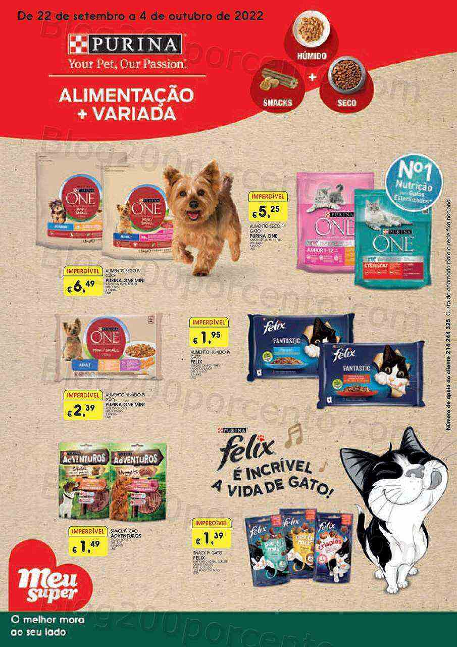 Antevisão Folheto MEU SUPER Especial Pets Promoções de 22 setembro a 4 outubro