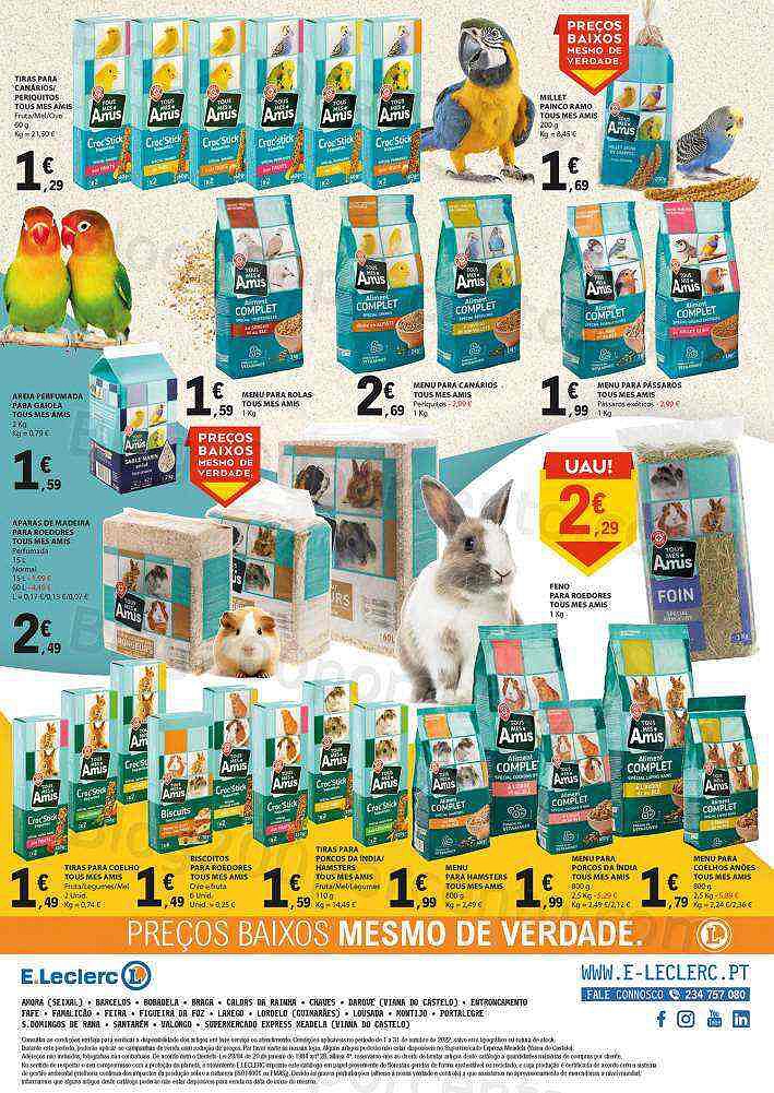 Antevisão Folheto E-LECLERC Especial Pets Promoções de 1 a 31 outubro