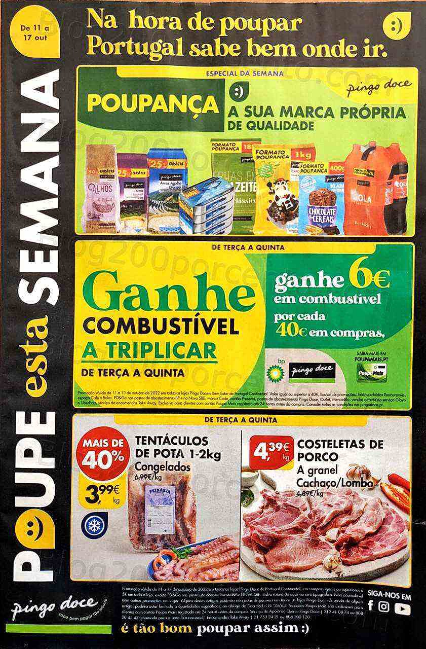Antevisão Folheto PINGO DOCE Promoções de 11 a 17 outubro